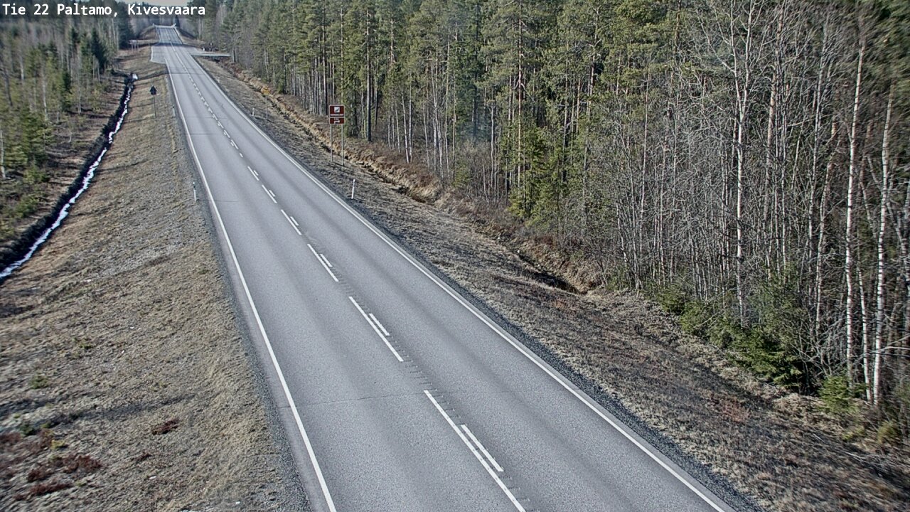 Weather Camera Image Road 22 Paltamo, Kivesvaara, Paltamo, Kainuu