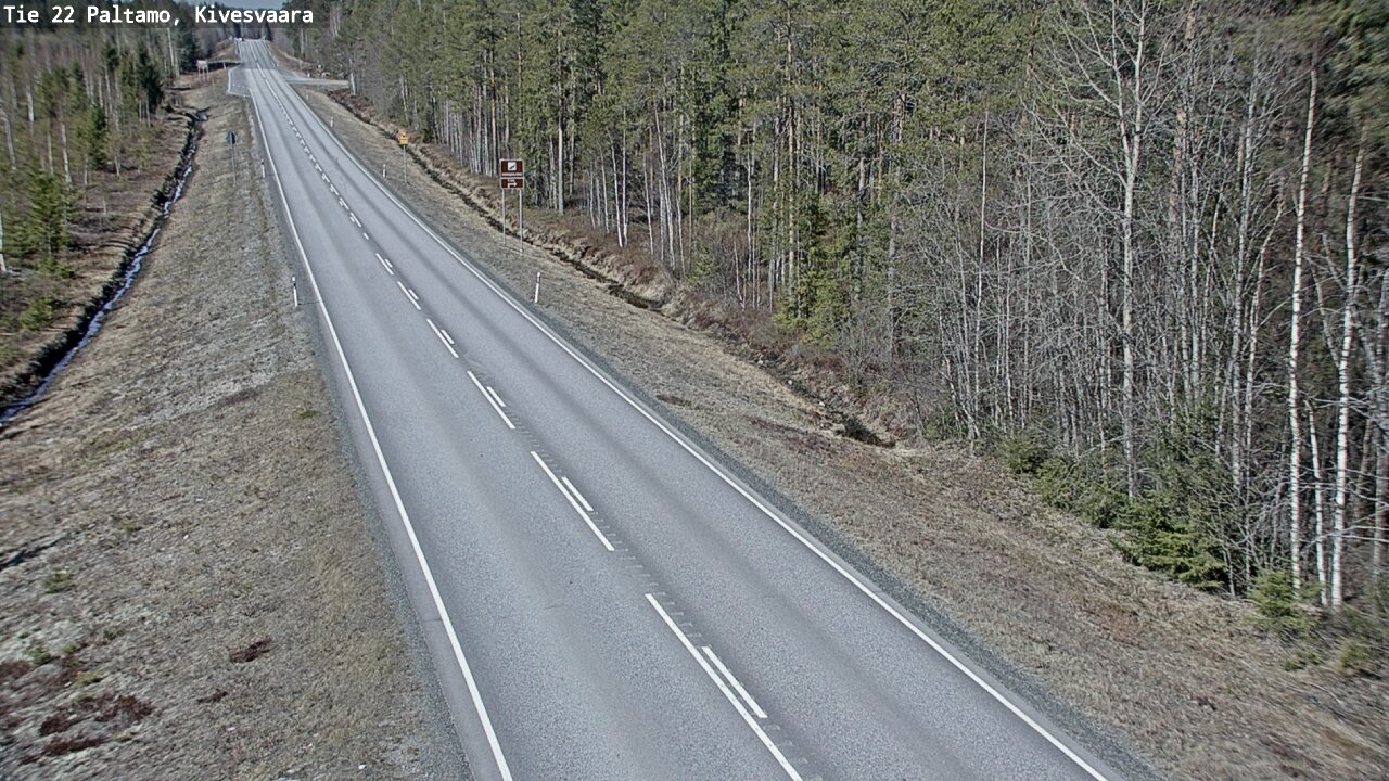 Weather Camera Image Road 22 Paltamo, Kivesvaara, Paltamo, Kainuu