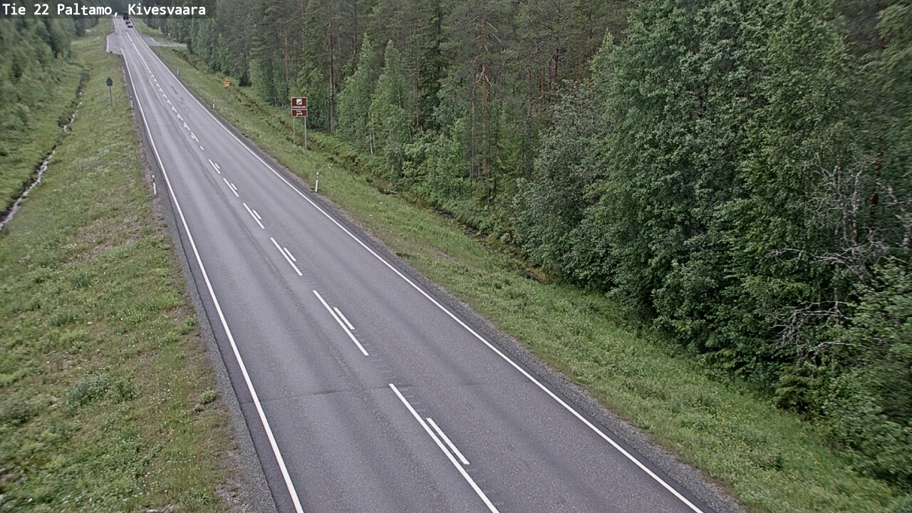 Weather Camera Image Road 22 Paltamo, Kivesvaara, Paltamo, Kainuu
