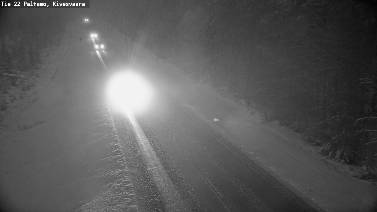 Weather Camera Image Väg 22 Paltamo, Kivesvaara, Paltamo, Kainuu