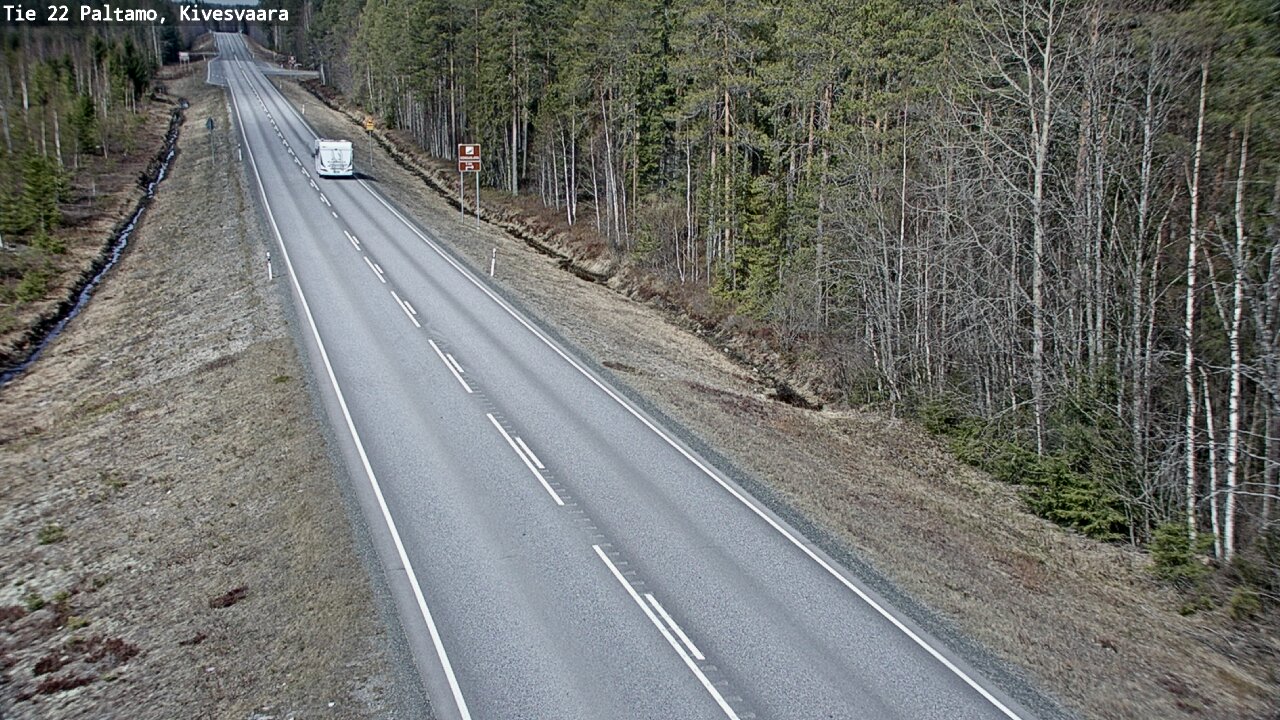 Weather Camera Image Väg 22 Paltamo, Kivesvaara, Paltamo, Kainuu