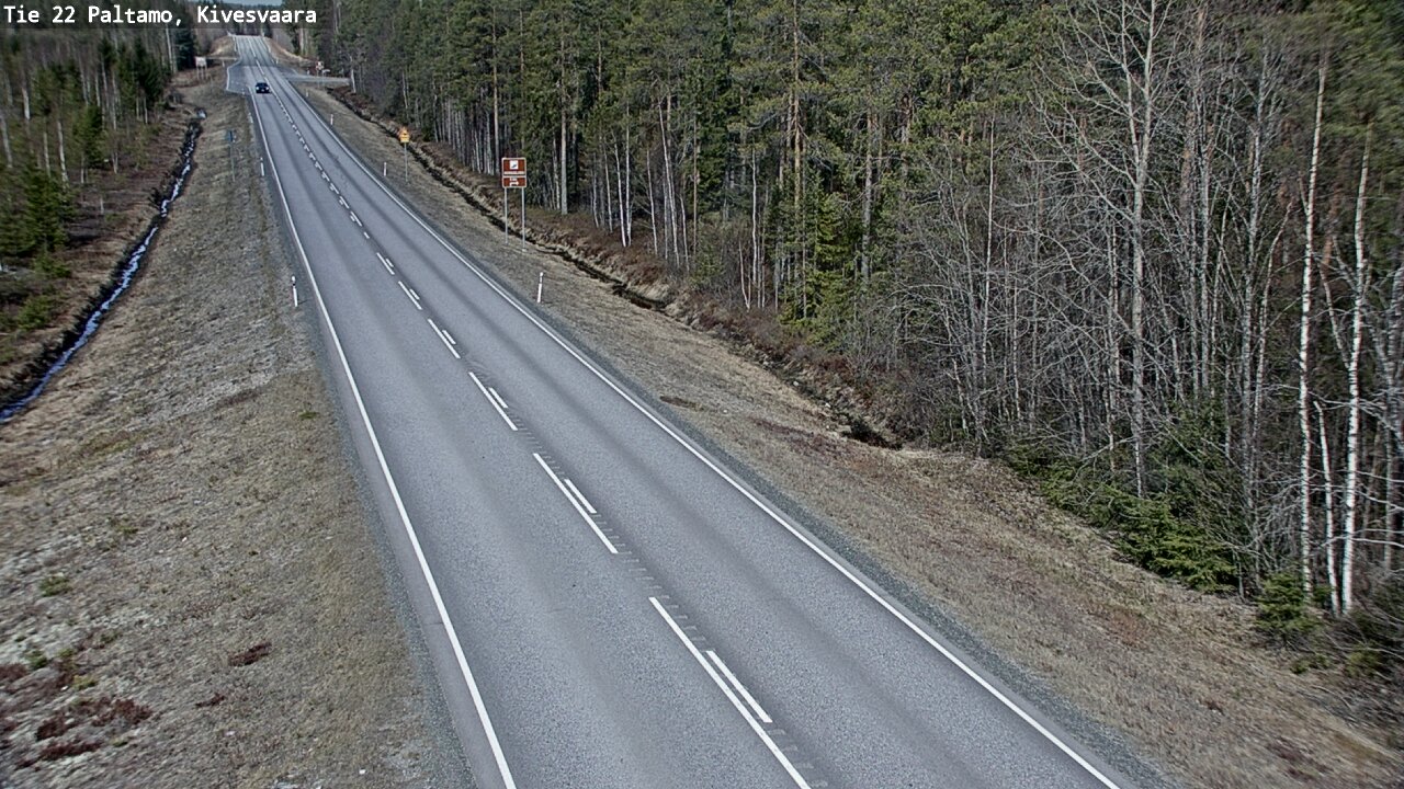 Weather Camera Image Väg 22 Paltamo, Kivesvaara, Paltamo, Kainuu