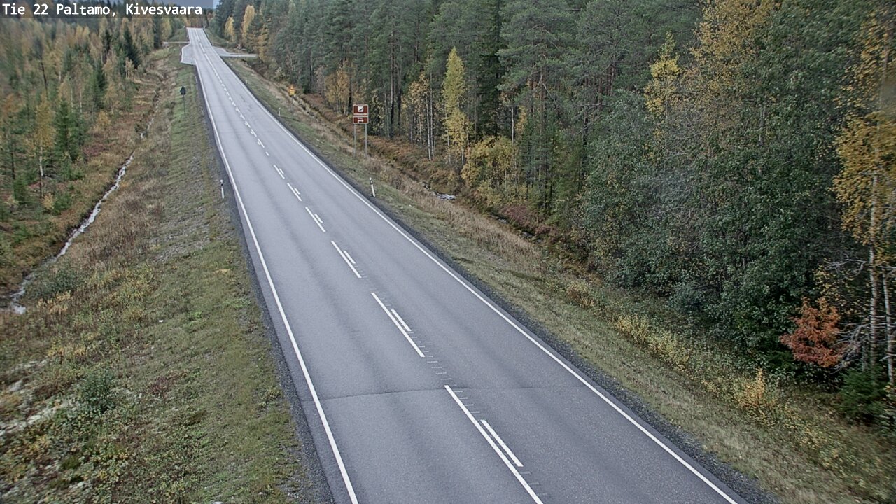 Weather Camera Image Road 22 Paltamo, Kivesvaara, Paltamo, Kainuu