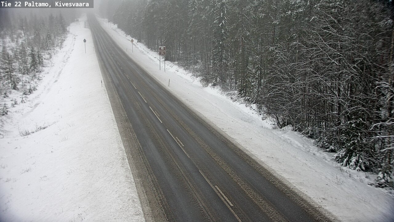 Weather Camera Image Väg 22 Paltamo, Kivesvaara, Paltamo, Kainuu