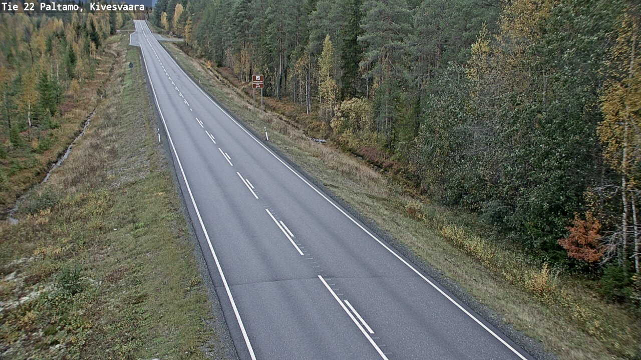 Weather Camera Image Road 22 Paltamo, Kivesvaara, Paltamo, Kainuu