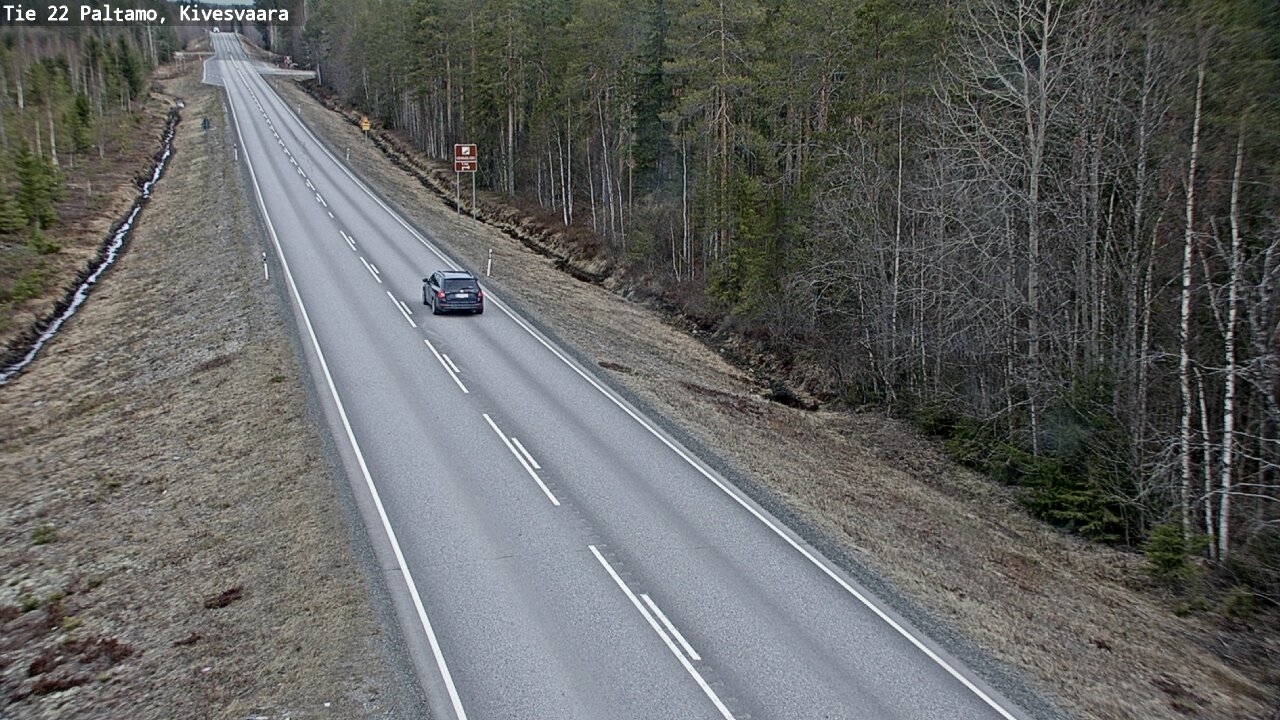 Weather Camera Image Väg 22 Paltamo, Kivesvaara, Paltamo, Kainuu