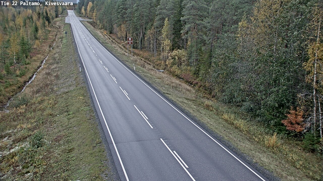 Weather Camera Image Road 22 Paltamo, Kivesvaara, Paltamo, Kainuu