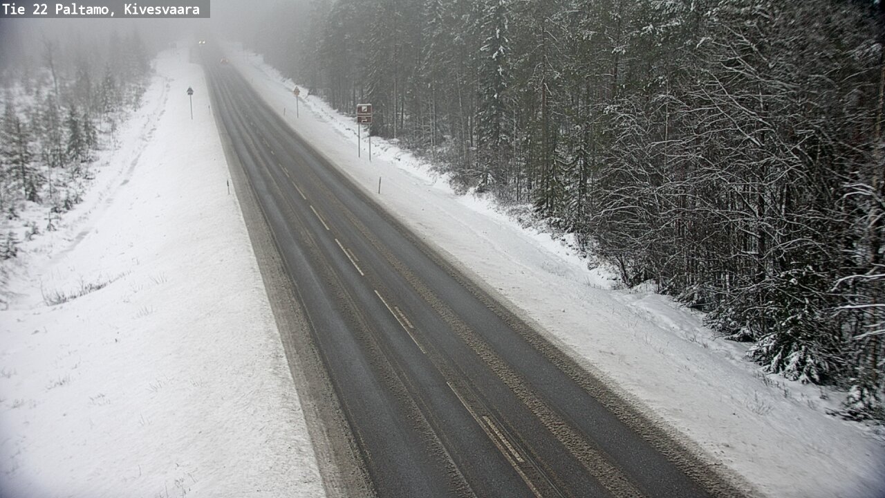 Weather Camera Image Väg 22 Paltamo, Kivesvaara, Paltamo, Kainuu
