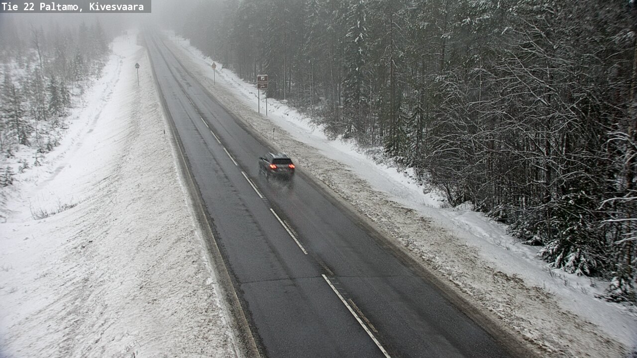 Weather Camera Image Väg 22 Paltamo, Kivesvaara, Paltamo, Kainuu