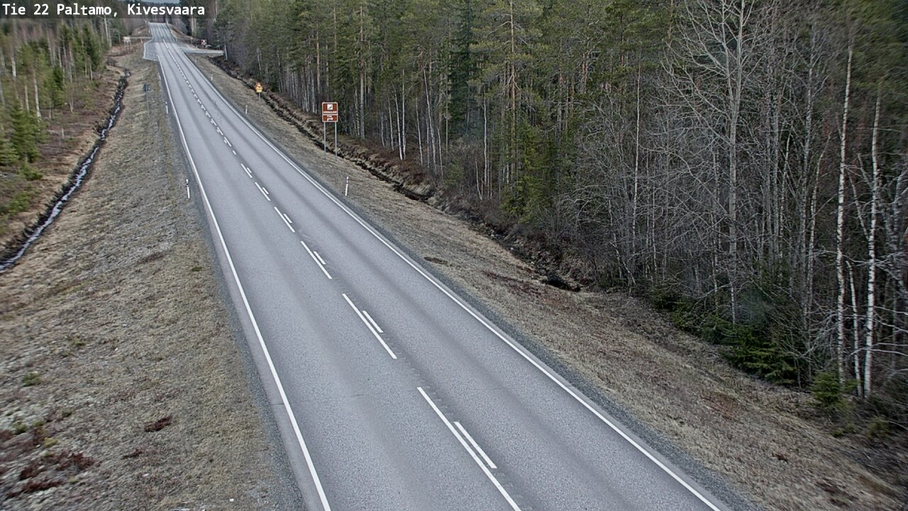 Weather Camera Image Road 22 Paltamo, Kivesvaara, Paltamo, Kainuu