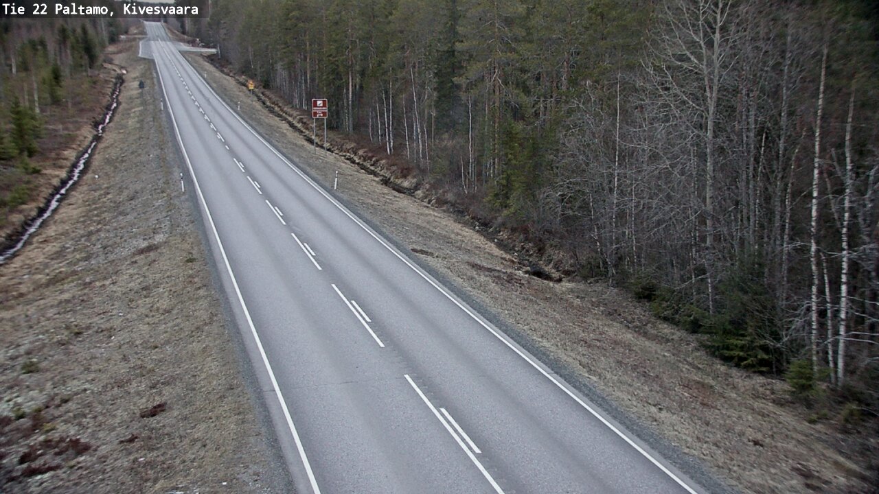 Weather Camera Image Road 22 Paltamo, Kivesvaara, Paltamo, Kainuu