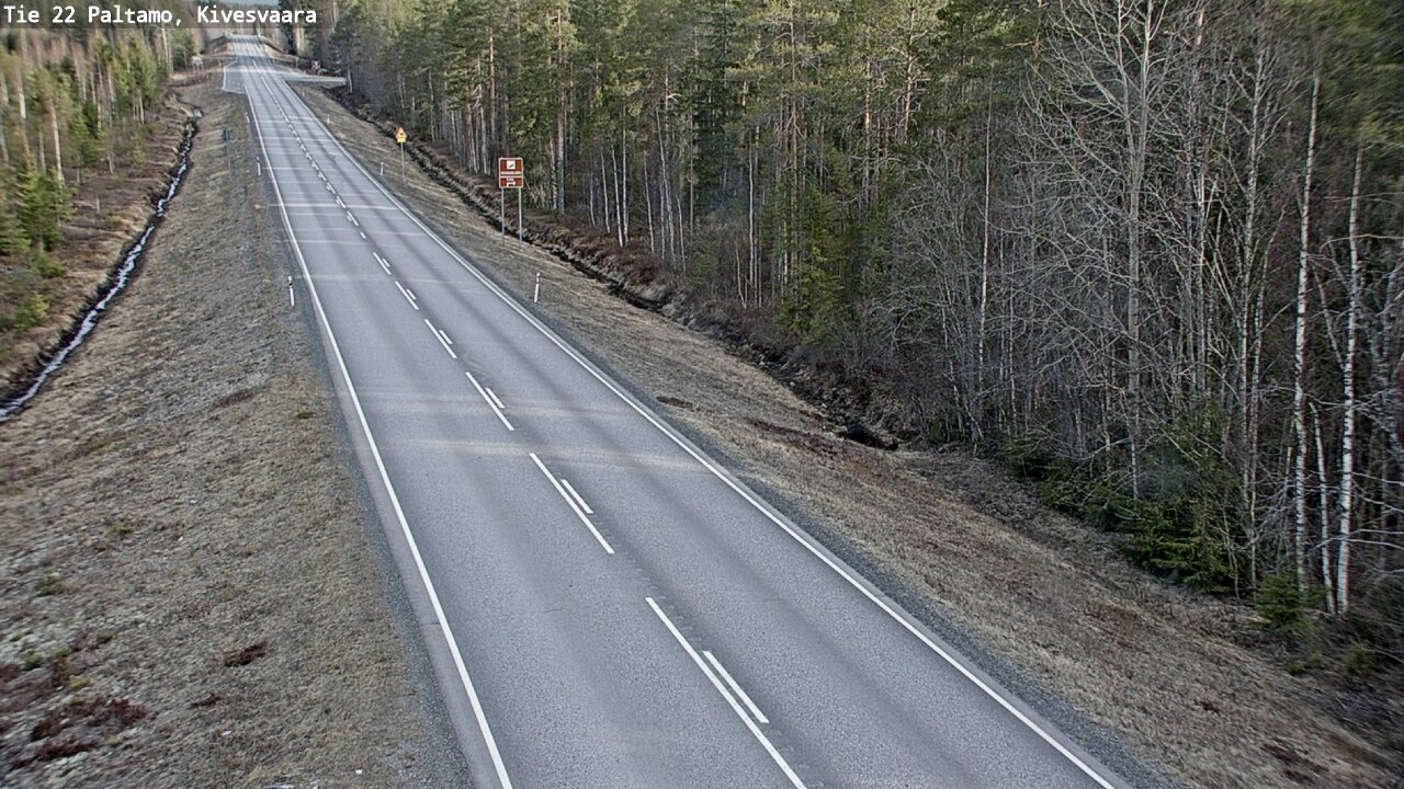 Weather Camera Image Road 22 Paltamo, Kivesvaara, Paltamo, Kainuu