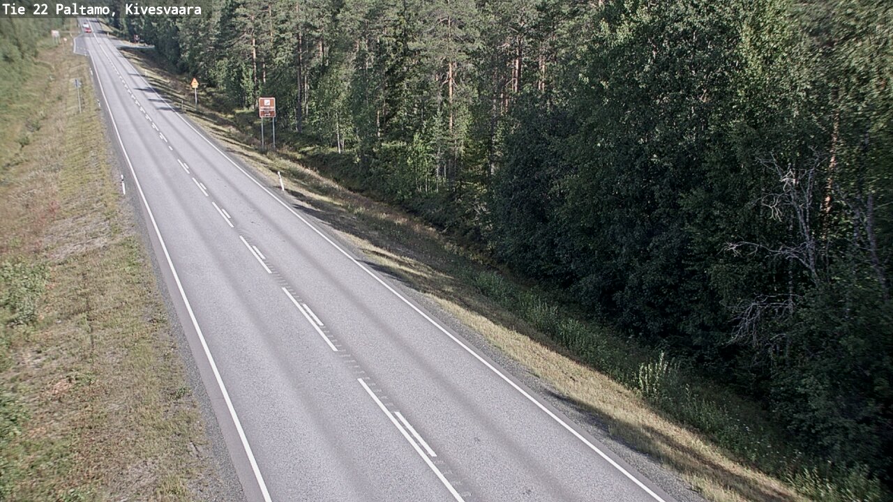 Weather Camera Image Väg 22 Paltamo, Kivesvaara, Paltamo, Kainuu