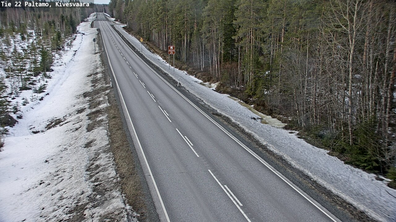 Weather Camera Image Road 22 Paltamo, Kivesvaara, Paltamo, Kainuu