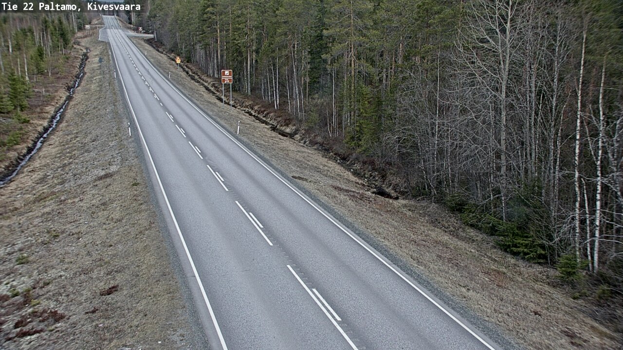 Weather Camera Image Väg 22 Paltamo, Kivesvaara, Paltamo, Kainuu