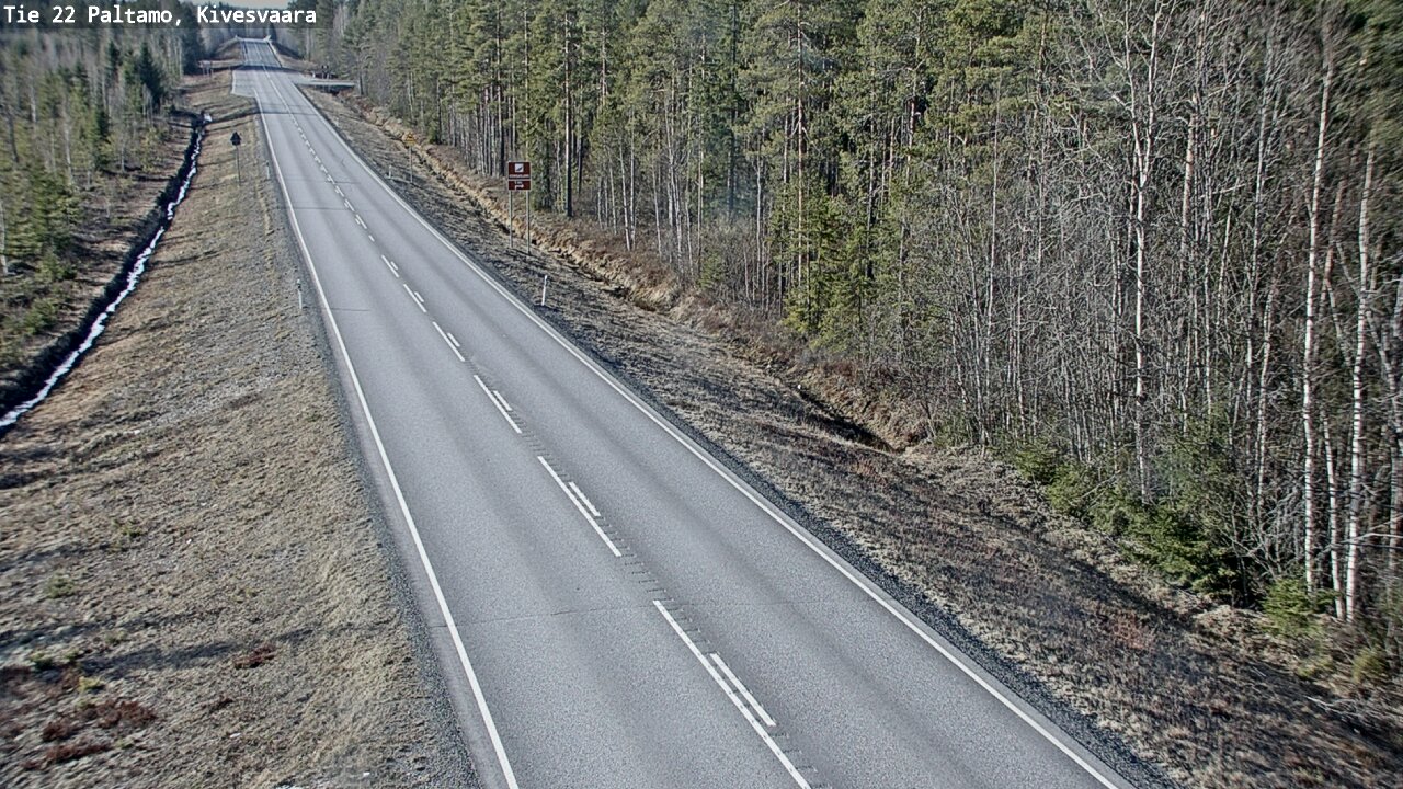 Weather Camera Image Road 22 Paltamo, Kivesvaara, Paltamo, Kainuu