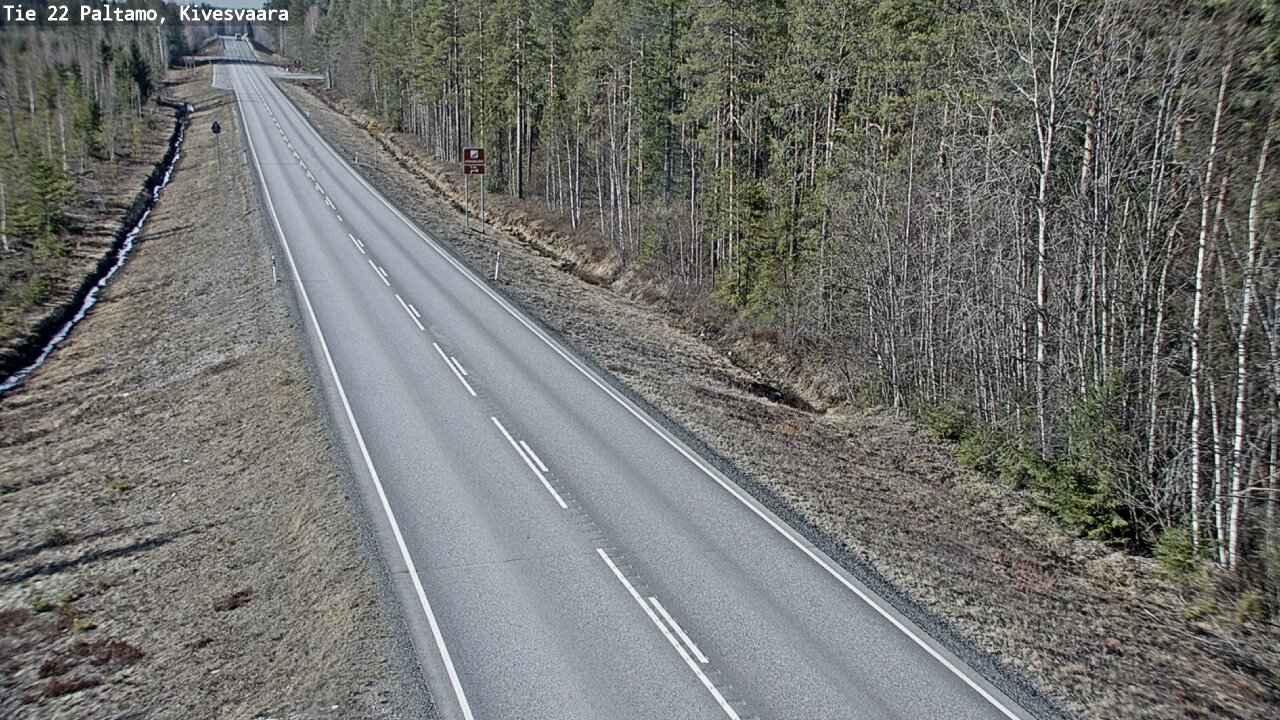 Weather Camera Image Road 22 Paltamo, Kivesvaara, Paltamo, Kainuu