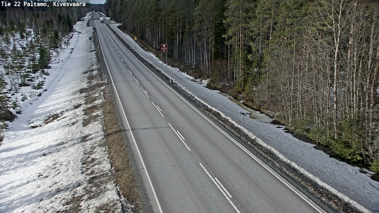 Weather Camera Image Road 22 Paltamo, Kivesvaara, Paltamo, Kainuu