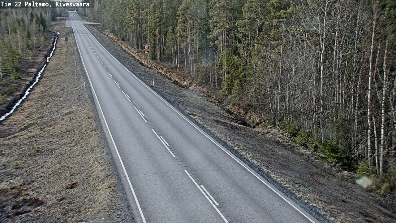 Weather Camera Image Road 22 Paltamo, Kivesvaara, Paltamo, Kainuu