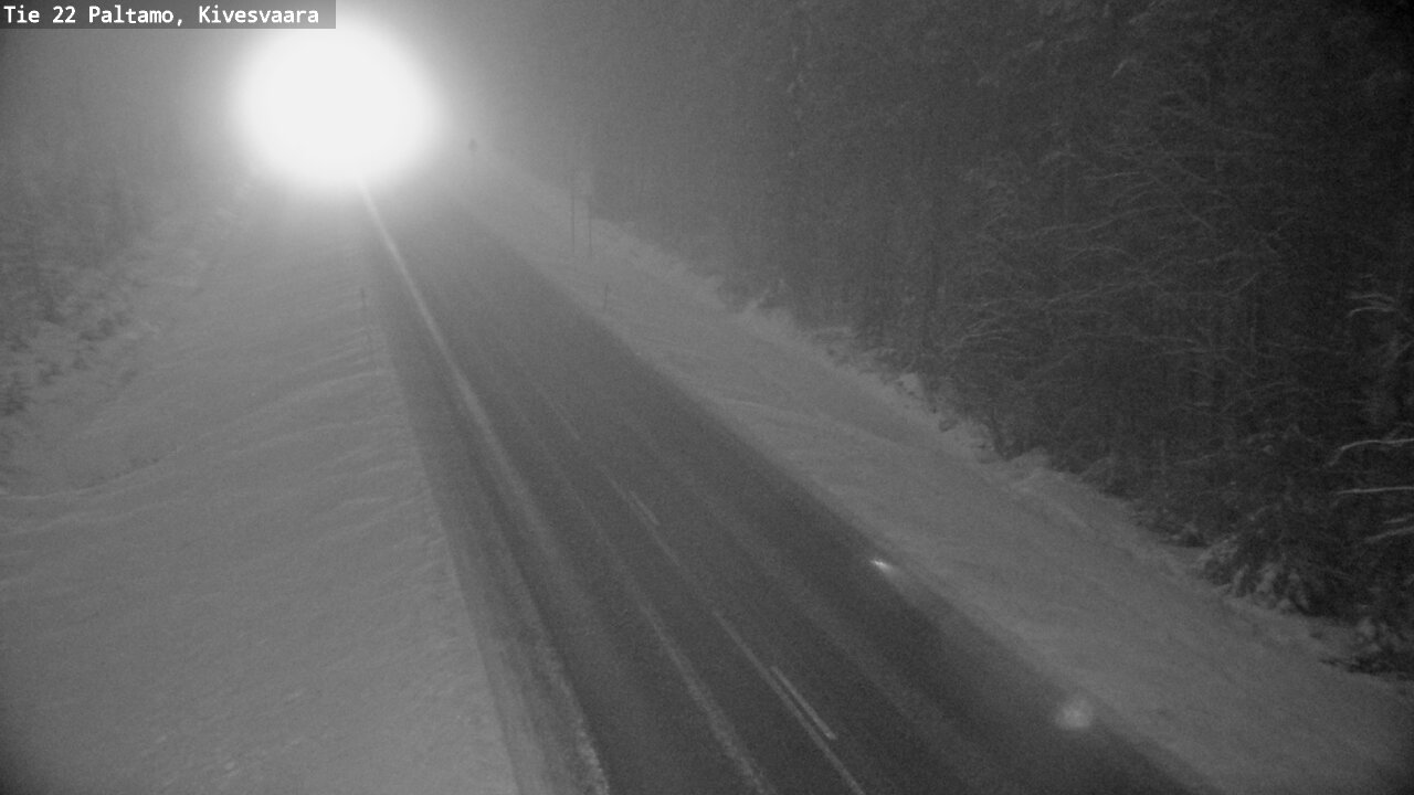Weather Camera Image Väg 22 Paltamo, Kivesvaara, Paltamo, Kainuu