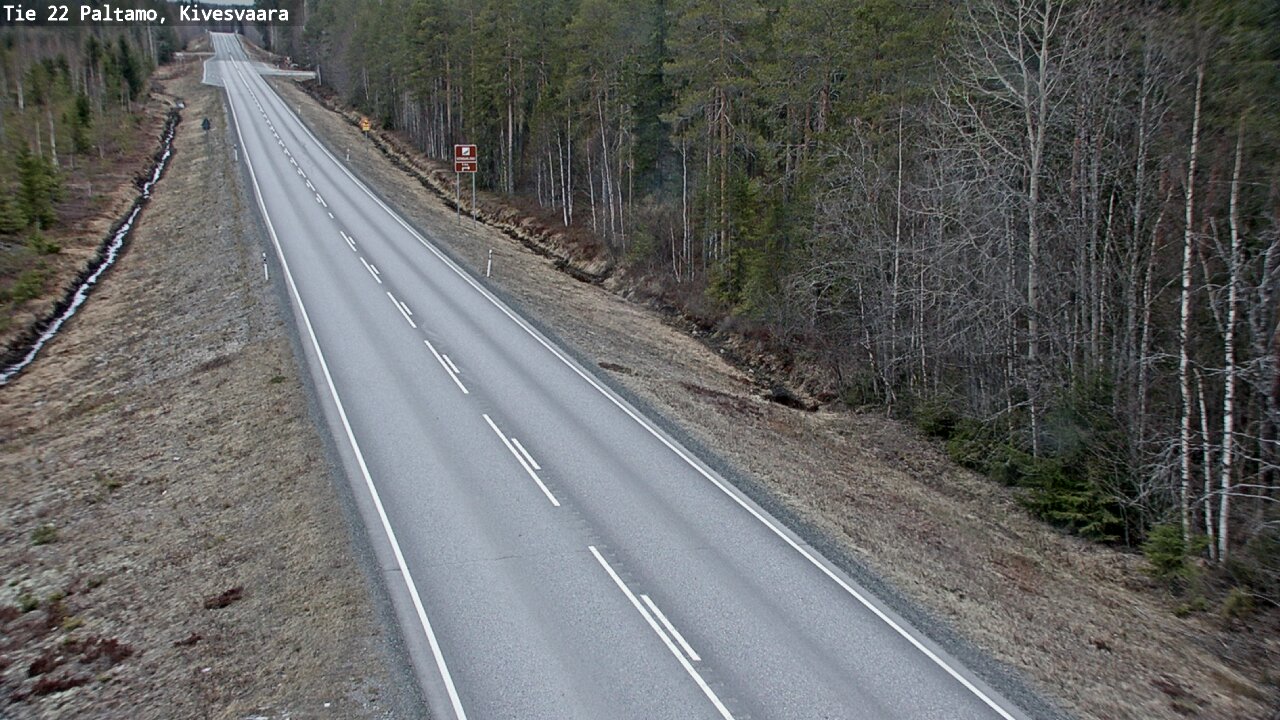 Weather Camera Image Road 22 Paltamo, Kivesvaara, Paltamo, Kainuu