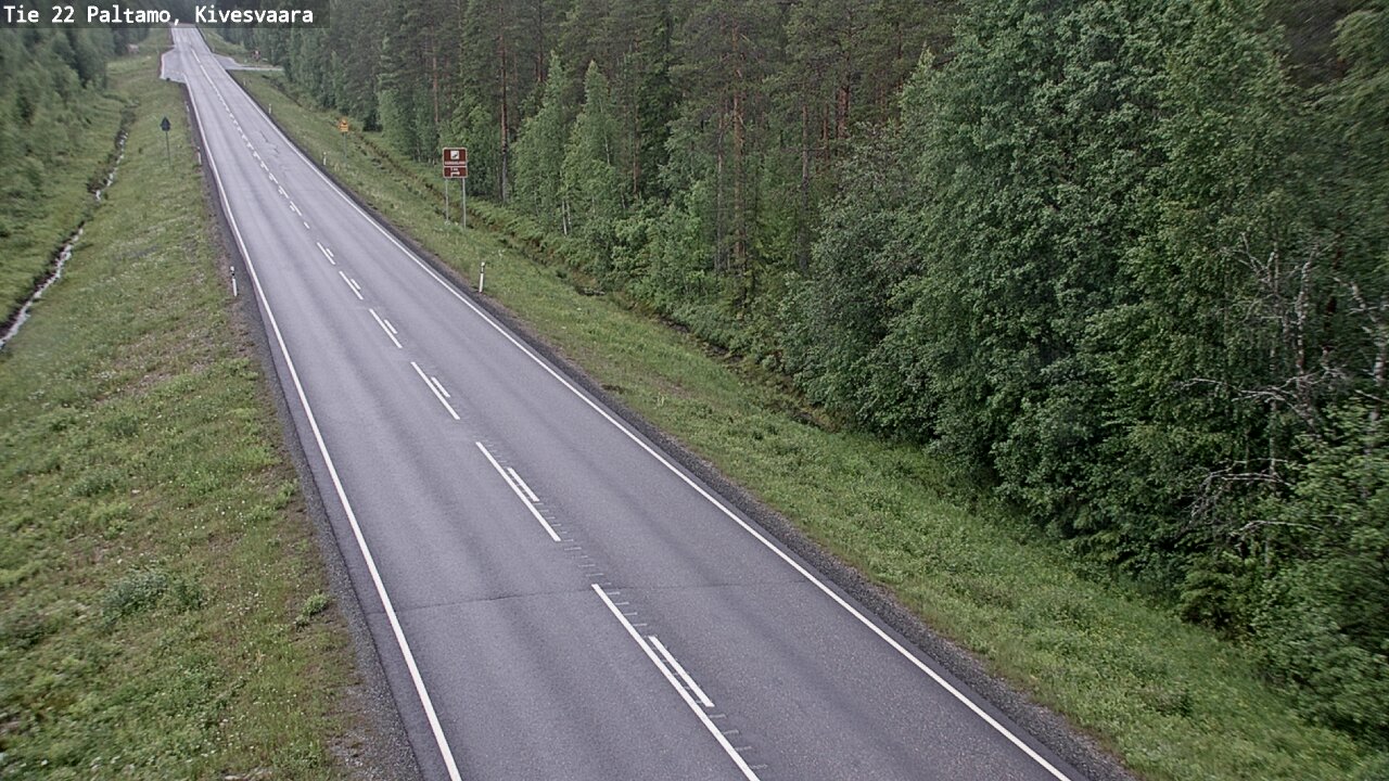 Weather Camera Image Road 22 Paltamo, Kivesvaara, Paltamo, Kainuu