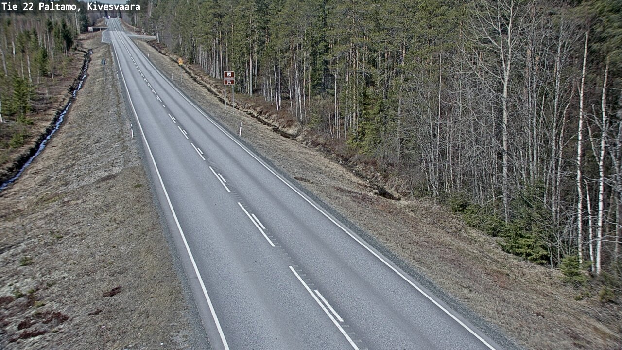 Weather Camera Image Road 22 Paltamo, Kivesvaara, Paltamo, Kainuu