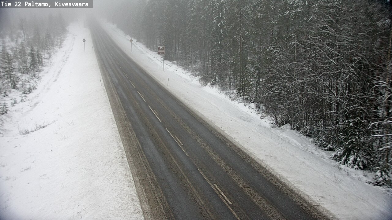 Weather Camera Image Väg 22 Paltamo, Kivesvaara, Paltamo, Kainuu