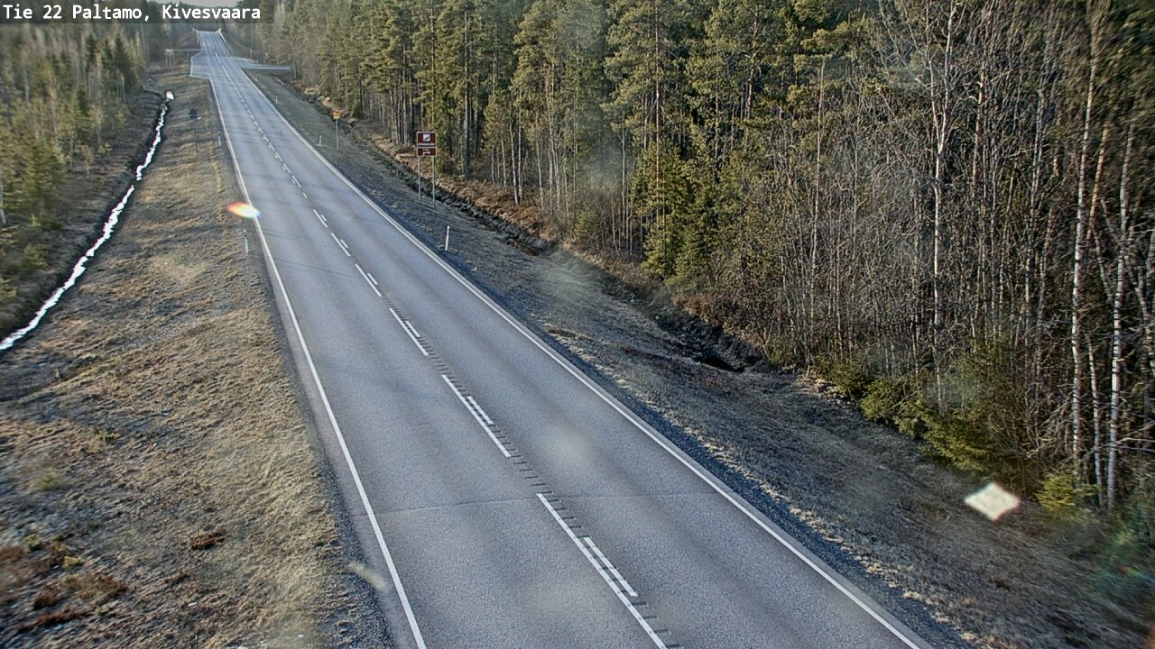 Weather Camera Image Road 22 Paltamo, Kivesvaara, Paltamo, Kainuu