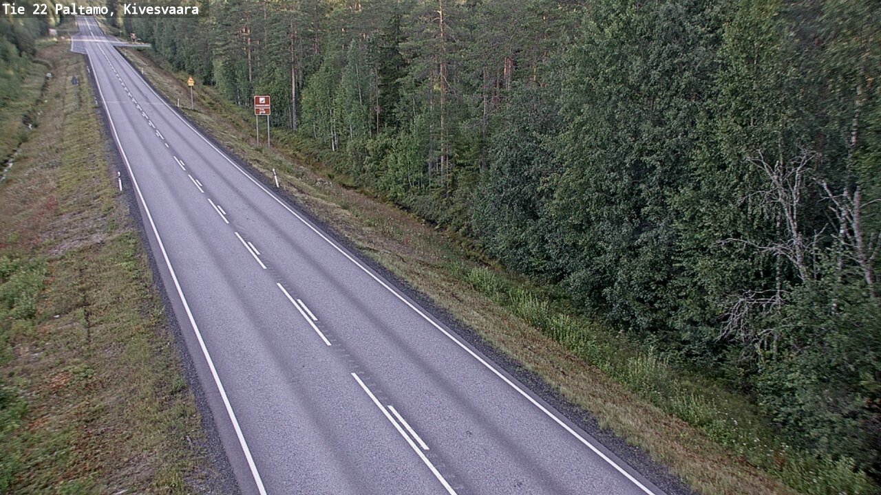 Weather Camera Image Road 22 Paltamo, Kivesvaara, Paltamo, Kainuu