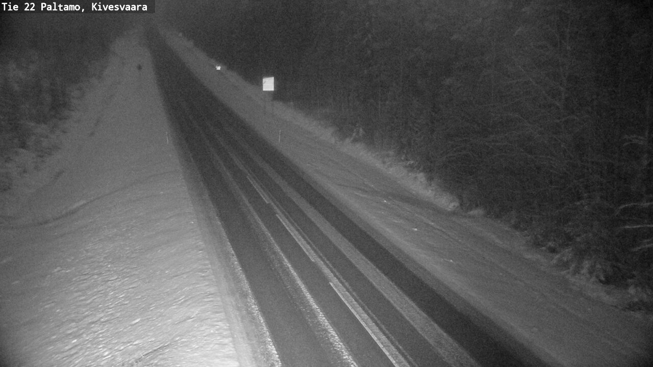 Weather Camera Image Väg 22 Paltamo, Kivesvaara, Paltamo, Kainuu
