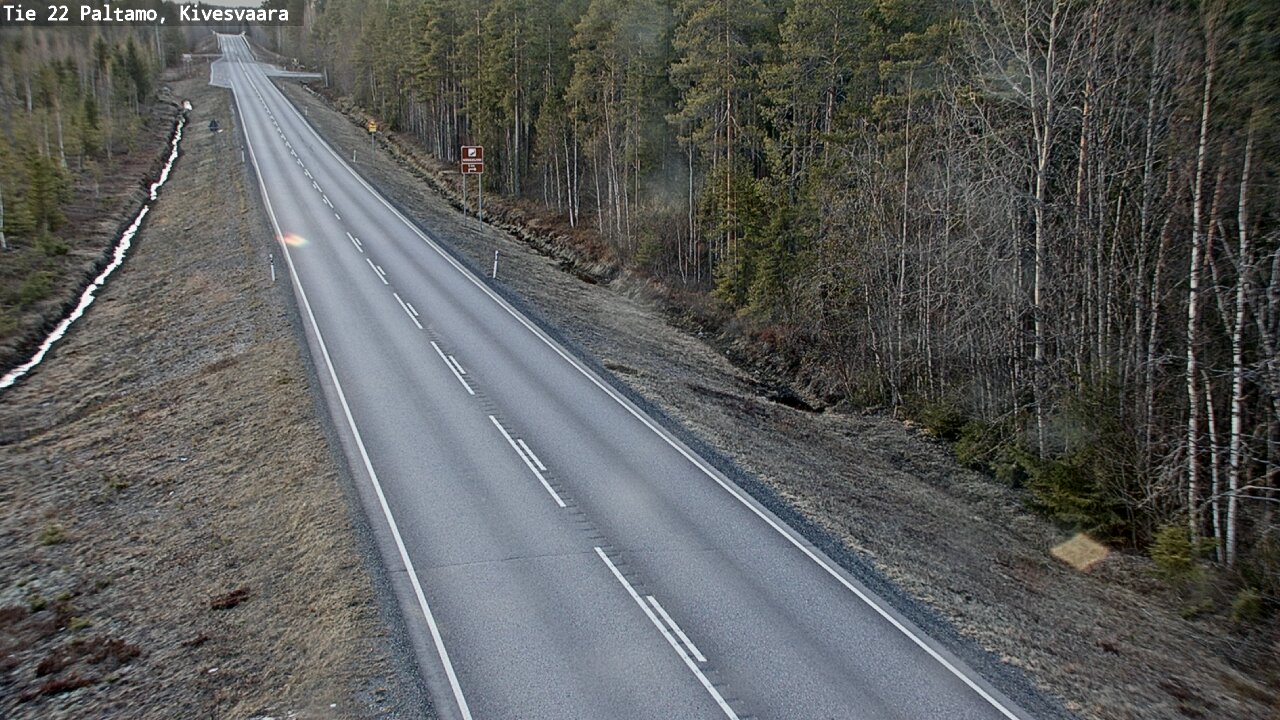 Weather Camera Image Road 22 Paltamo, Kivesvaara, Paltamo, Kainuu