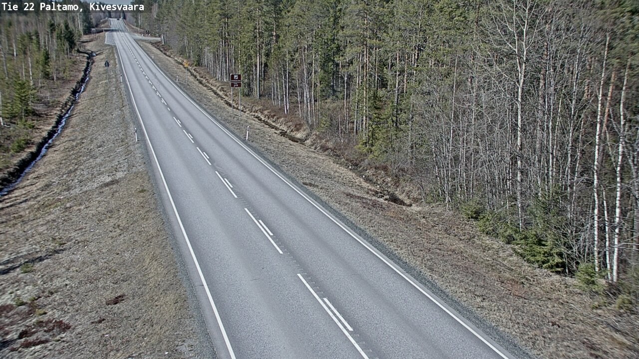 Weather Camera Image Road 22 Paltamo, Kivesvaara, Paltamo, Kainuu