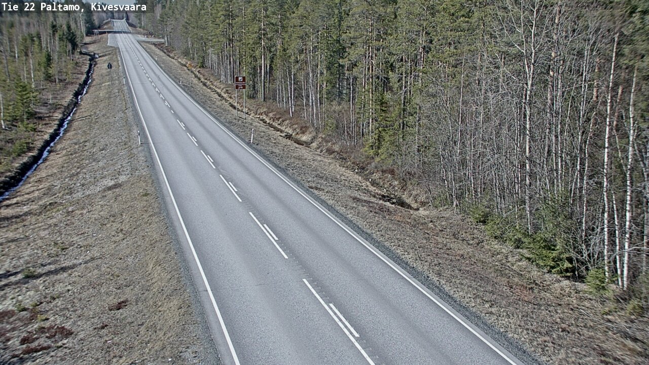 Weather Camera Image Road 22 Paltamo, Kivesvaara, Paltamo, Kainuu