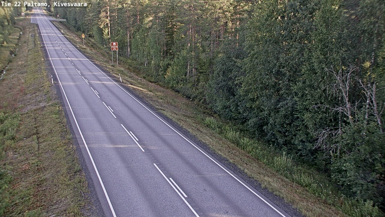 Weather Camera Image Road 22 Paltamo, Kivesvaara, Paltamo, Kainuu