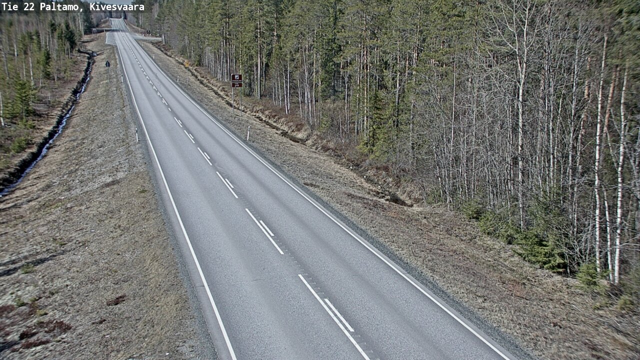 Weather Camera Image Road 22 Paltamo, Kivesvaara, Paltamo, Kainuu