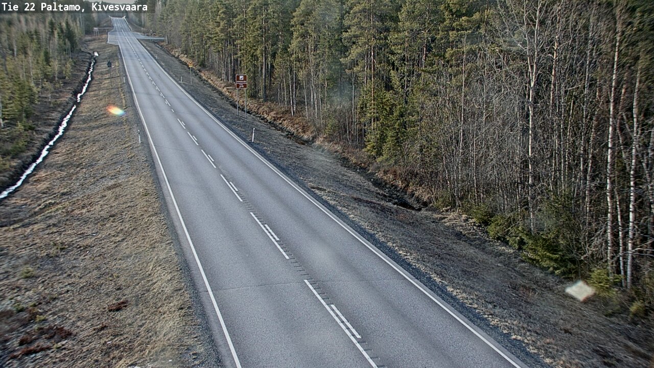 Weather Camera Image Road 22 Paltamo, Kivesvaara, Paltamo, Kainuu