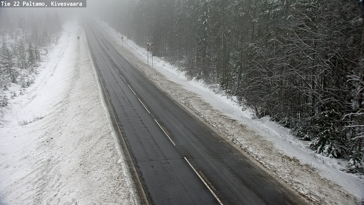 Weather Camera Image Väg 22 Paltamo, Kivesvaara, Paltamo, Kainuu