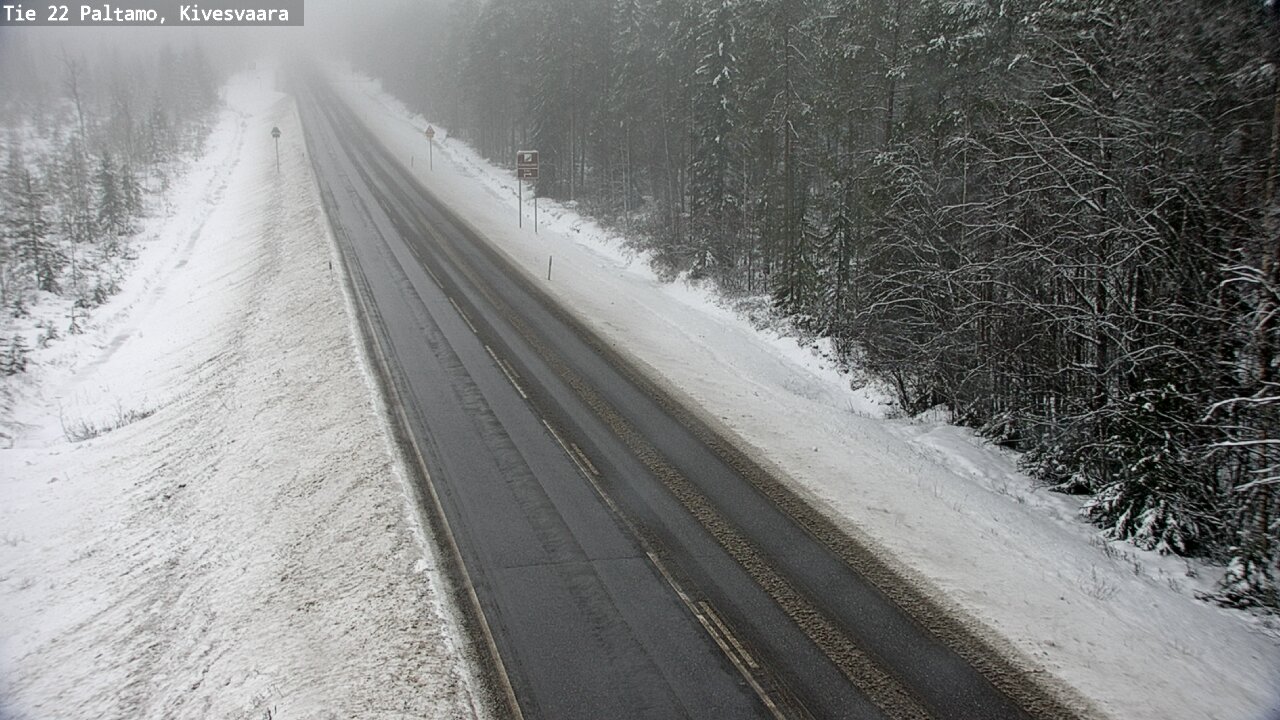 Weather Camera Image Väg 22 Paltamo, Kivesvaara, Paltamo, Kainuu