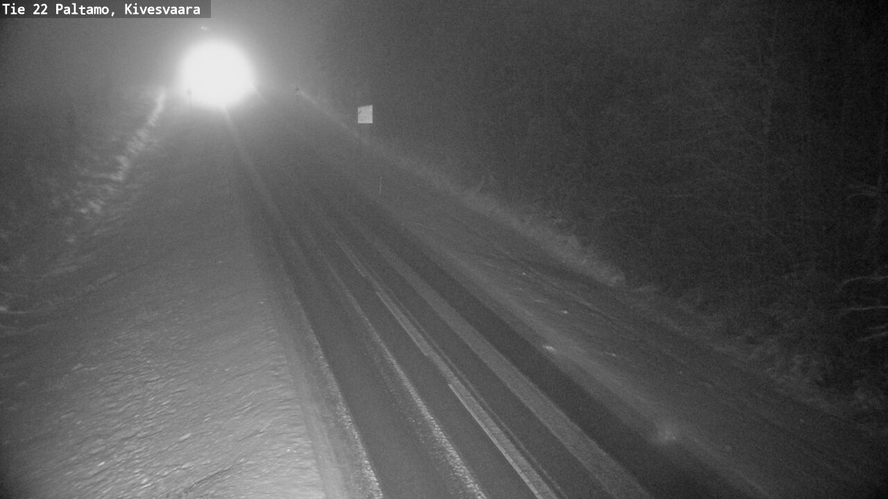 Weather Camera Image Väg 22 Paltamo, Kivesvaara, Paltamo, Kainuu