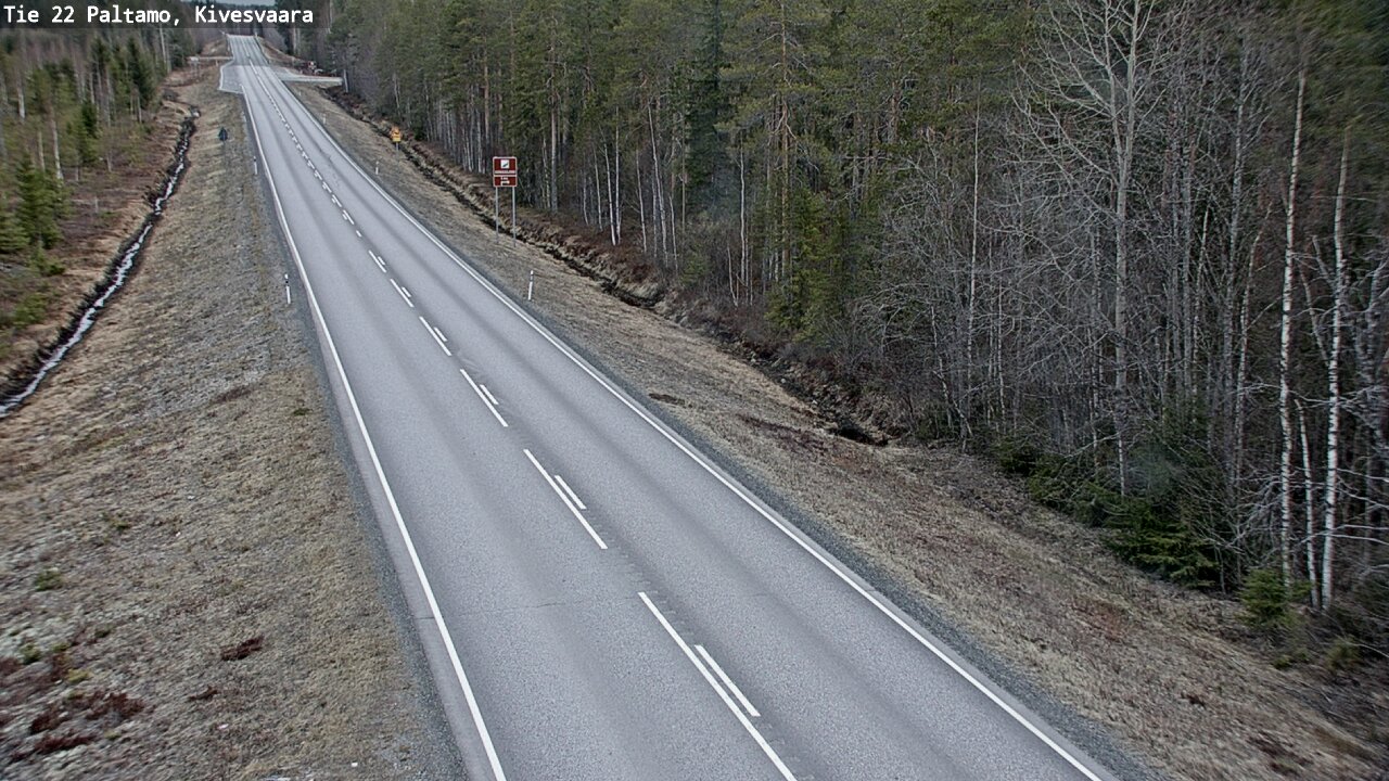 Weather Camera Image Road 22 Paltamo, Kivesvaara, Paltamo, Kainuu