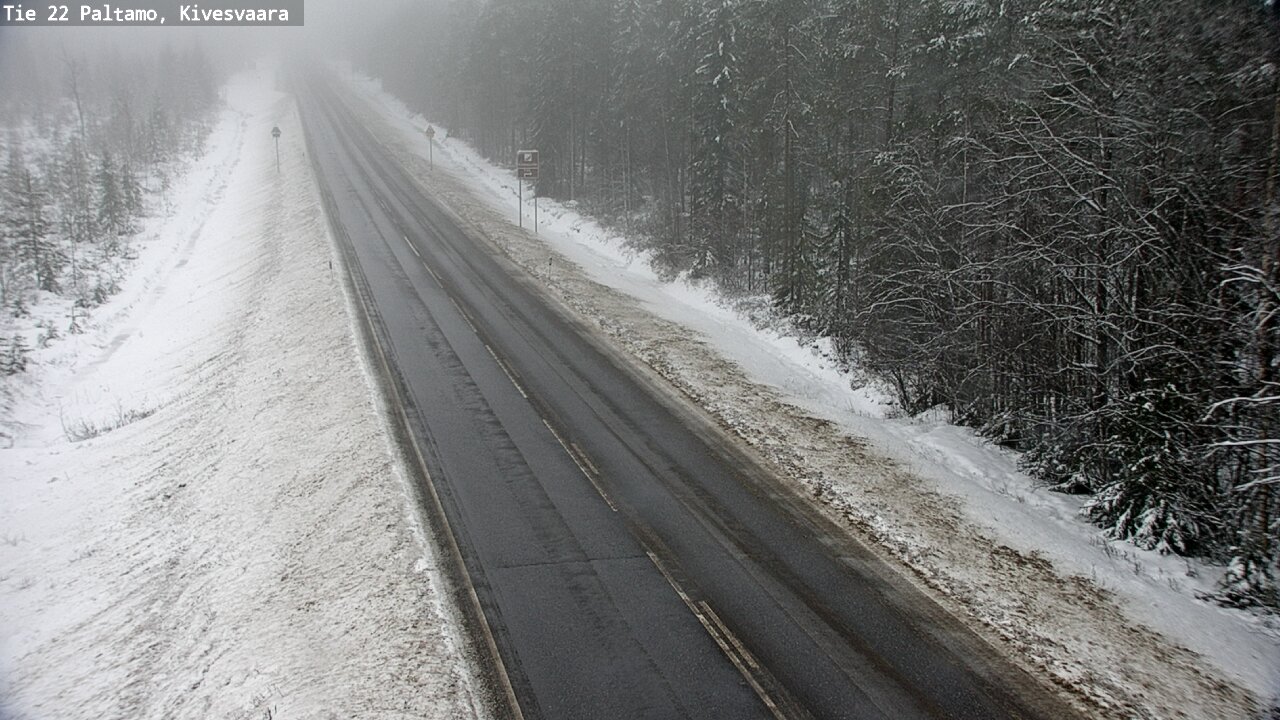 Weather Camera Image Väg 22 Paltamo, Kivesvaara, Paltamo, Kainuu