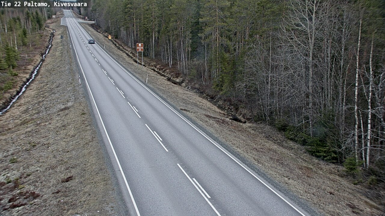 Weather Camera Image Väg 22 Paltamo, Kivesvaara, Paltamo, Kainuu