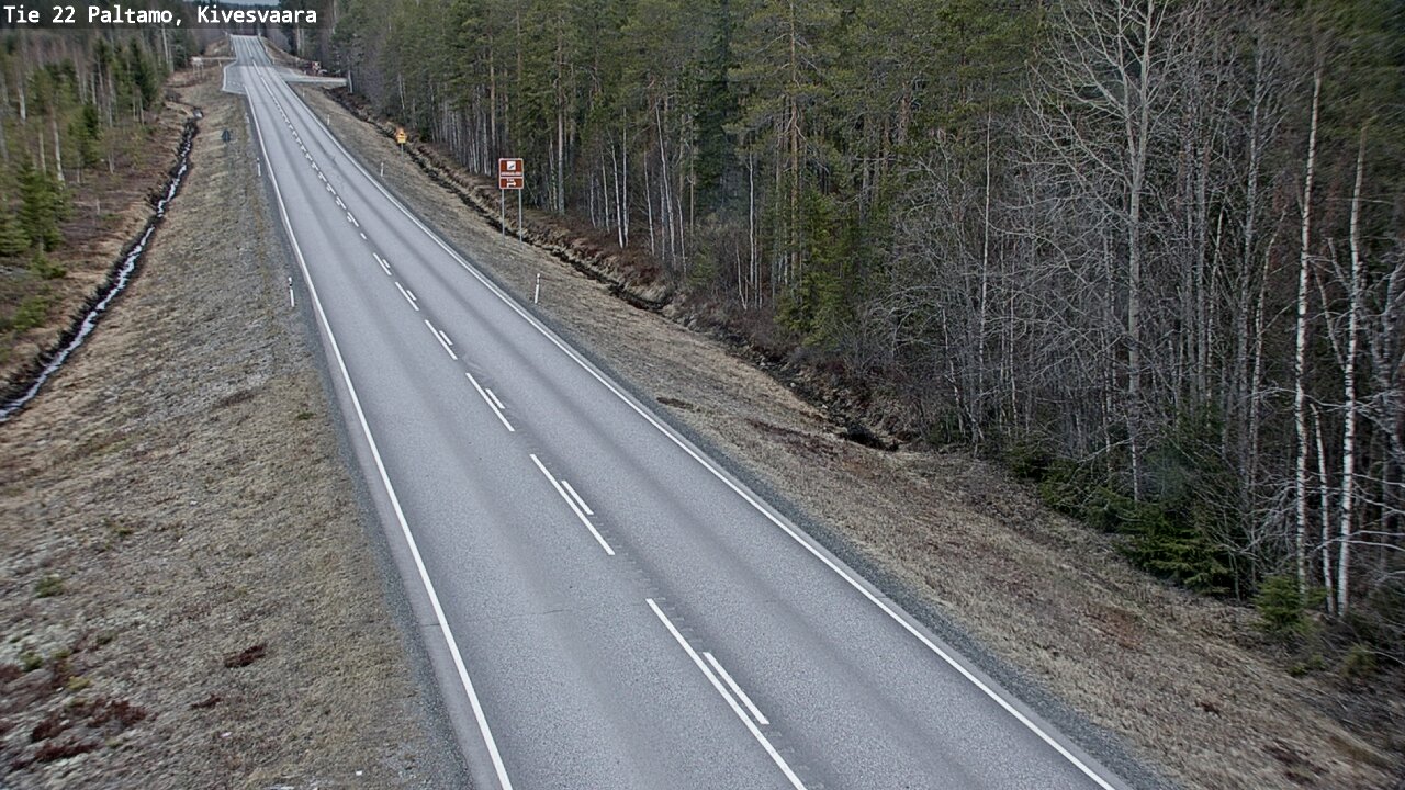 Weather Camera Image Road 22 Paltamo, Kivesvaara, Paltamo, Kainuu