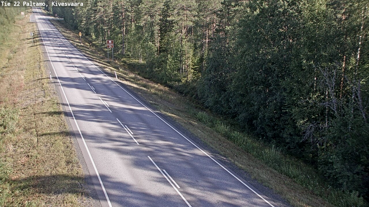 Weather Camera Image Väg 22 Paltamo, Kivesvaara, Paltamo, Kainuu