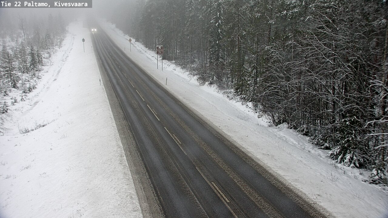 Weather Camera Image Väg 22 Paltamo, Kivesvaara, Paltamo, Kainuu