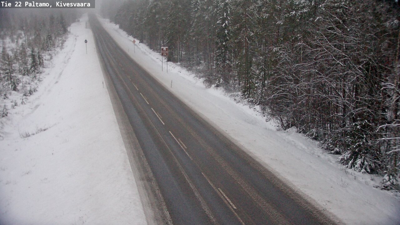 Weather Camera Image Väg 22 Paltamo, Kivesvaara, Paltamo, Kainuu