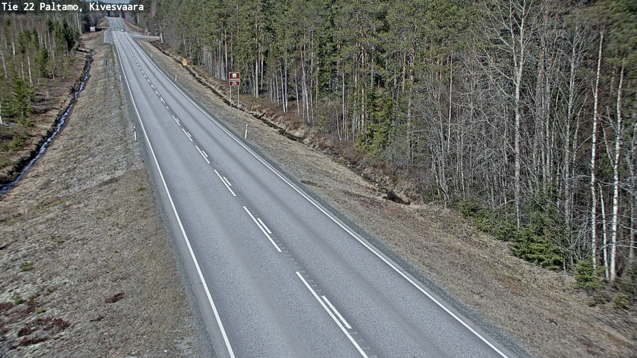 Weather Camera Image Road 22 Paltamo, Kivesvaara, Paltamo, Kainuu