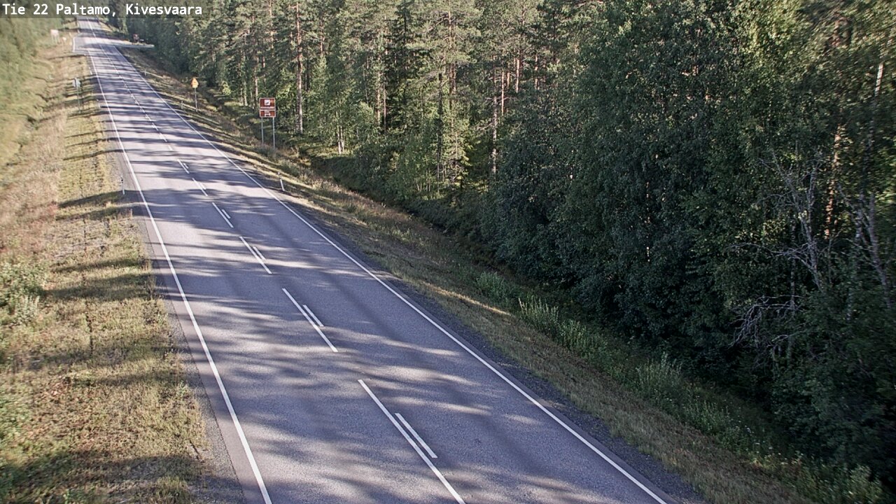 Weather Camera Image Väg 22 Paltamo, Kivesvaara, Paltamo, Kainuu