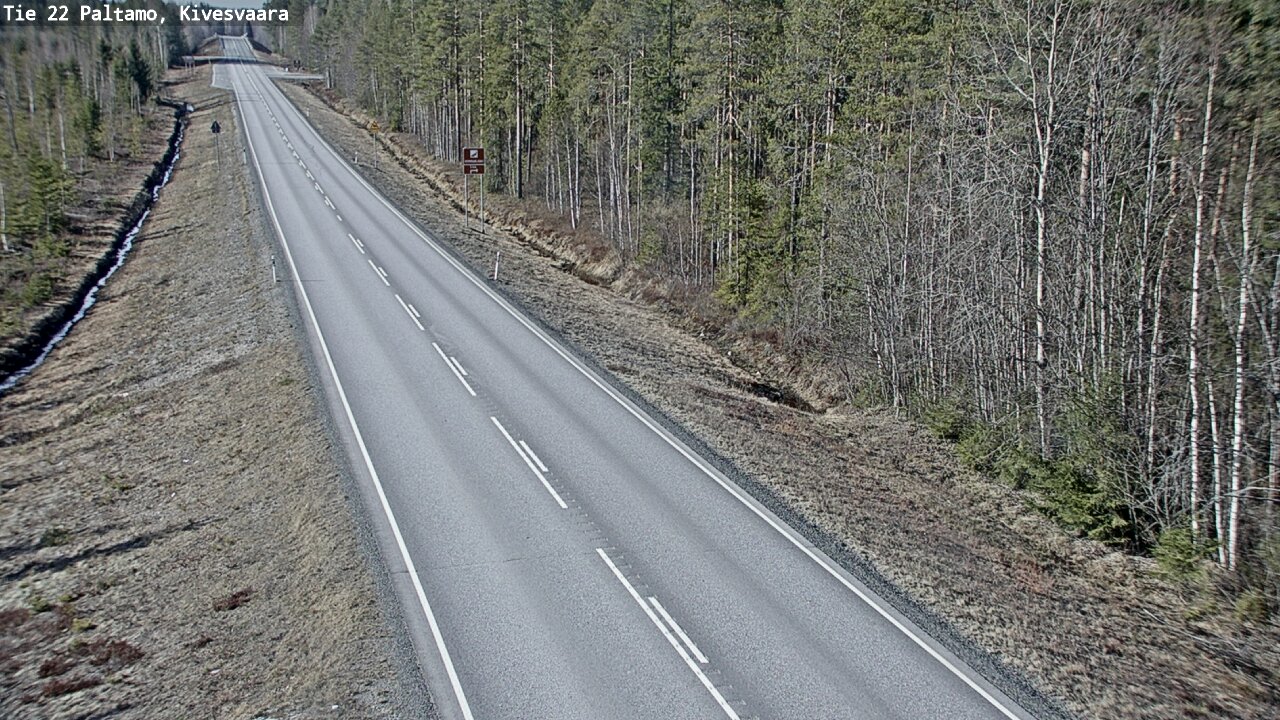 Weather Camera Image Road 22 Paltamo, Kivesvaara, Paltamo, Kainuu